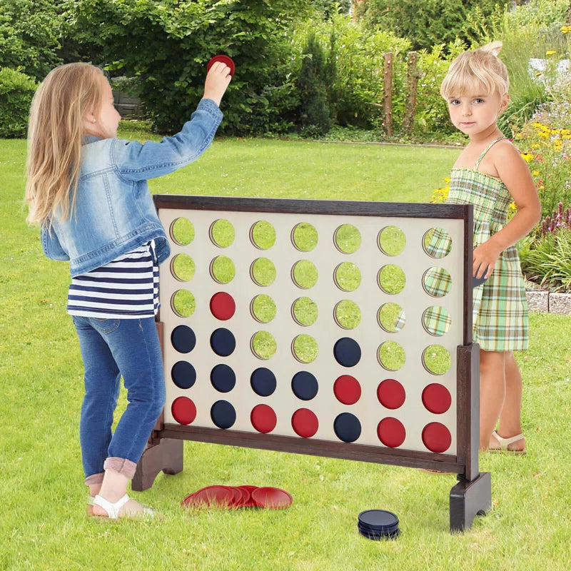 Costway Wood Foldable Giant Games with Carrying Case