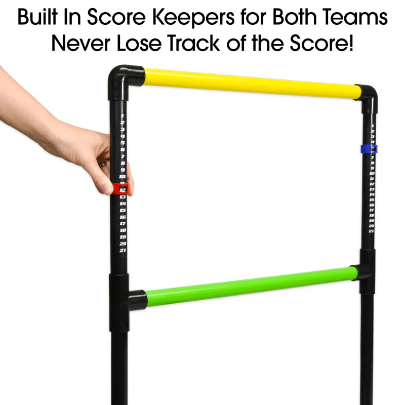 GoSports Indoor Outdoor Ladder Toss Game Set - Backyard Lawn Game - Rubber Bolos, Carrying Case and Score Trackers