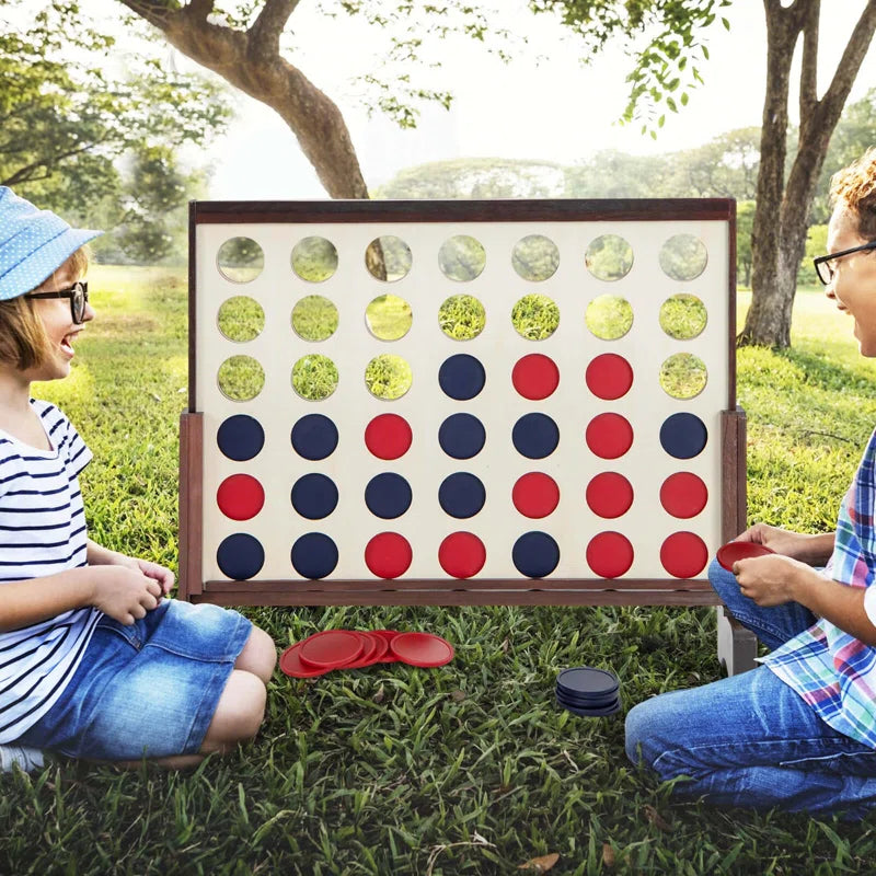 Costway Wood Foldable Giant Games with Carrying Case